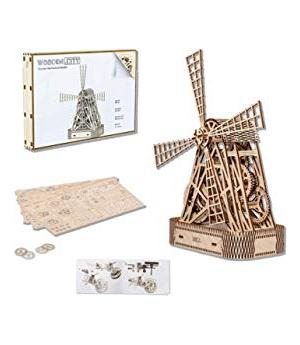 KIT MAQUETA MADERA MOLINO DE VIENTO - WOODEN CITY WINDMILL 57307