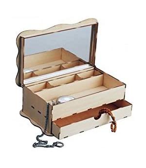Artesanía Latina 30206 - Joyero con Espejo y cajón Secreto