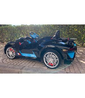 COCHE Bugatti Divo 12V azul claro y negro - INDA411-AC-HL338