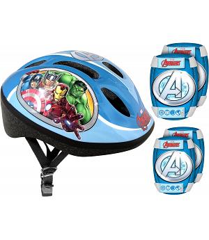 Set Casco Avengers + Coderas y Rodilleras - STAMPAV299507