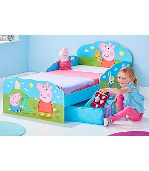 CAMA PEPPA PIG CON CAJONES + COLCHÓN Y ALMOHADA - 509PEP - 17717