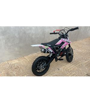 VENTA Mini motocross infantil POLOROAN709-2333__ROS rosa 49cc de 4.5 caballos