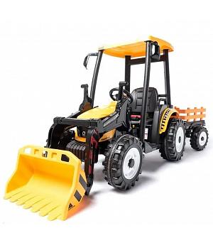 TRACTOR HERCULES-Farmer 24V, + REMOLQUE Y PALA, AMARILLO, RC, 1-7 AÑOS   INDA932-FARMER-AT
