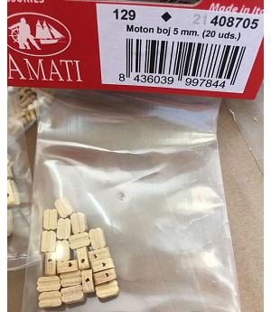 AMATI 408705 - MOTON BOJ 5mm - BOLSA DE 20 UNIDADES