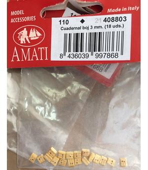 AMATI 408803 - CUADERNAL BOJ 3 mm - BOLSA 18 UNIDADES