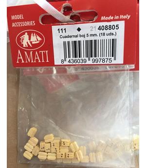 AMATI 408805 - CUADERNAL BOJ 5 mm - BOLSA 18 UNIDADES