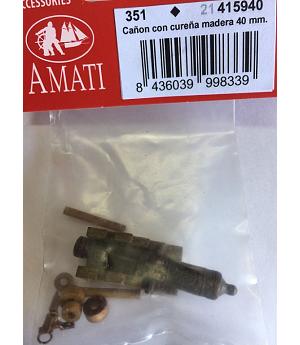 AMATI 415940 - CAÑON DE 40mm CON CUREÑA