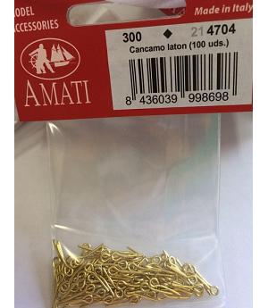 AMATI 4704 - 100 UNIDADES CANCAMO DE LATON