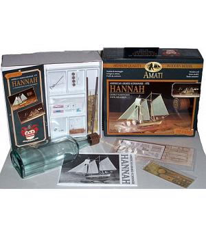 Amati 1355. Kit maqueta barco madera Hanna en una botella