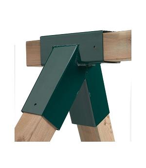 VENTA ÁNGULO CUADRADO VERDE PARA COLUMPIO PALOS DE MADERA DE 9CMS X 9CMS. 1235041