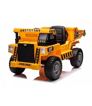 Vehículo de trabajo, coche eléctrico 12V para niños, asiento cuero, ruedas goma, RC  INDA-924-AC-JS3198