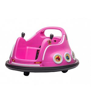 COCHE DE CHOQUE ANGRY BIRDS 6 VOLTIOS ROSA, CON MANDO RC,   INDA291-c4k350