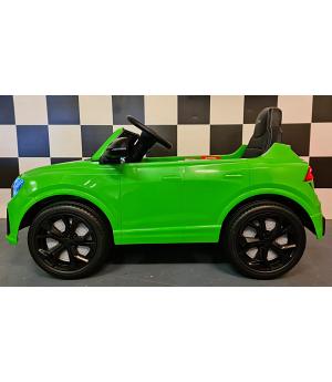 Coche eléctrico niños RSQ8 12V, VERDE, RC, ASIENTO CUERO, RUEDAS GOMA -  INDA299-c4k518