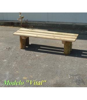 VENTA BANCO INFANTIL DE MADERA PARA EXTERIOR O JARDIN, MODELO INFANTIL "VITAL"