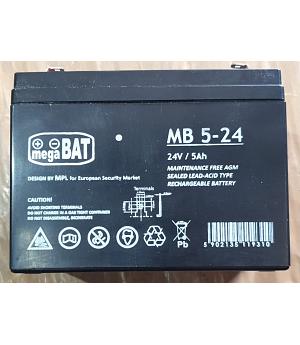 BATERIA 24V Y 5AH PARA COCHE ELECTRICO INFANTIL - INDALPZ000940