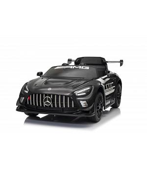 Mercedes-Benz GT3 AMG 12V neumáticos goma, asiento cuero, RC, NEGRO - INDA1090-LE-15908