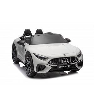 venta Coche eléctrico niños 2 plazas, Mercedes SL63 24V, 2 MOTORES DE 200W, blanco INDA735-LE-DKSL63
