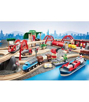 trenes de madera brio
