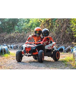 Coche Eléctrico Can Am Maverick UTV 24V – Buggy XL Biplaza Con Ruedas De Goma, MP4 Y Mando Parental Para Niños