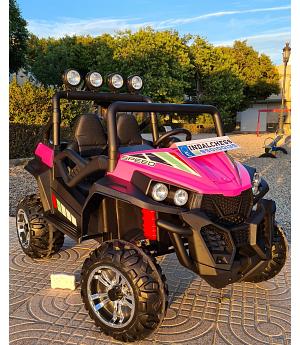BUGGY RSX2 rosa-pink 12V, 4 X 45W, MANDO RC PADRES - LE4606