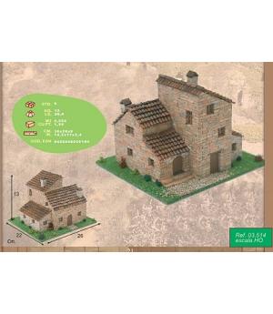 MAQUETA DE PIEDRA CASA RURAL 4 ESCALA HO, CUIT 3514