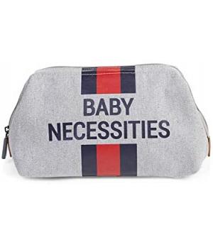 Baby Necessities - Líneas Rojas y Azules - Gris ChildHome - CHCWNESCGR