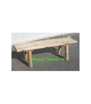 BANCO DE MADERA PARA JARDÍN, MODELO MOTRIL REF MO 170