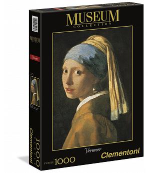 Clementoni 39282, 1000 piezas, mujer con pendientes de perla