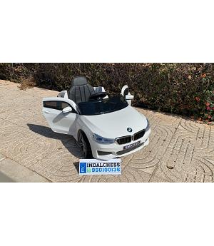 COCHE ELECTRICO INFANTIL BMW 6GT, 12V, BLANCO, (6GT / wt) - LE4110 - LE3741