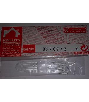 Domus Kits 3707, set 3 rejas metálicas miniatura para maquetas