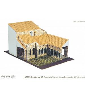 MAQUETA PIEDRA DOMUS 40095, ROMÁNICO 18, IGLESIA COLEGIATA SANTA JULIANA