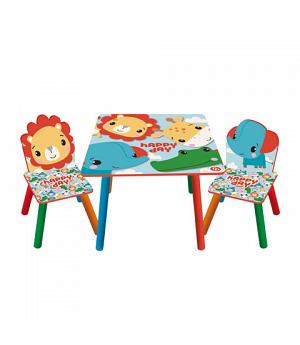 MESA Y SILLAS FISHER-PRICE DE MADERA - FP10298