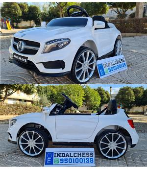 VENTA COCHE INFANTIL Mercedes LITTLE GLA45 12V, BLANCO, FULL OPTION,1 A 3 AÑOS -  INDA155-GLA45wt