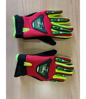 GUANTES DE MOTO PARA NIÑOS, ROJOS, TALLA S 4-7 AÑOS - POLO-2421_YS_RO