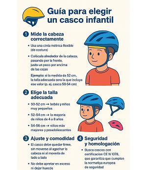 Guía para elegir un casco infantil
