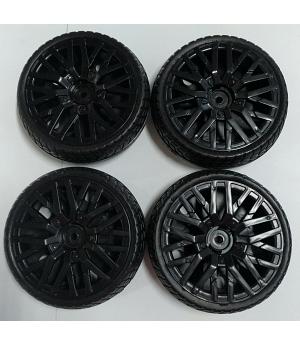 SET DE 4 RUEDAS DE GOMA PARA EL AUDI R8 LITTLE SPYDER - INDALPZ00298