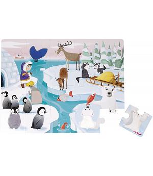 JANOD J02773 - PUZZLE, VIDA EN EL HIELO, 20 PIEZAS