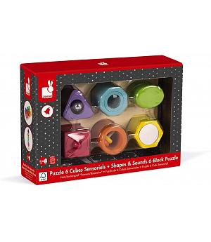 JANOD J05332 - Puzzle DE 6 Cubos SENSORIALES