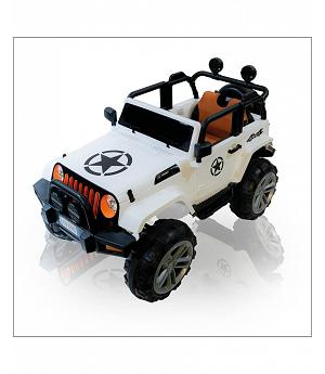 JEEP 4 MOTORES,4WD, 12V, MANDO RC, BLANCO, 2 PLAZAS - AT-BIGFOTWHITE