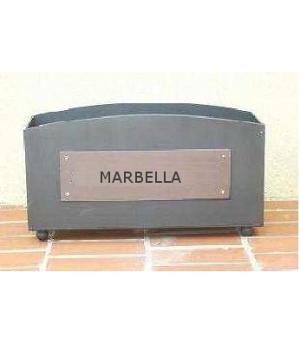 Jardineras de hierro galvanizado modelo grande Marbella