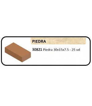 Keranova 30821. Piedra base maciza escala 1:10. Bolsa 25 unidades