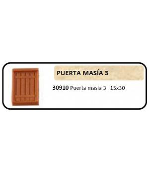 Keranova 30910. Puerta resina para maquetas, modelo Masía 3. Bolsa 4 puertas miniatura