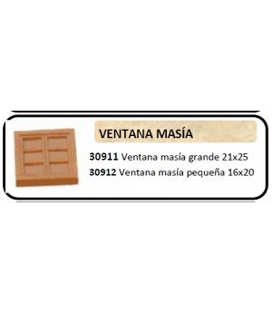 Keranova 30911. Ventana grande para Masía. Accesorios resina. 4 ventanas