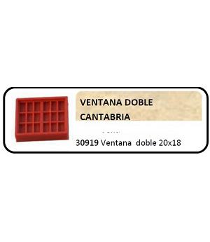 Keranova 30919. Ventana doble para maquetas. 4 unidades