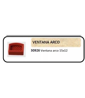 Keranova 30926. Ventana arco de resina. Accesorios de resina para maquetas. Bolsa 6 unidades