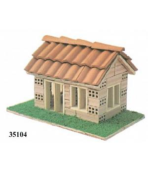 KERANOVA 35104- Kit maqueta casa de ladrillos. ESCALA 1:10