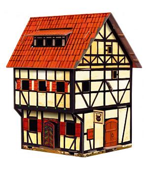 MAQUETA DE CARTÓN CLEVER PAPEL REF 14213- \"KIT PARA ENSAMBLAR EDIFICIO \"TABERNA MEDIEVAL\"