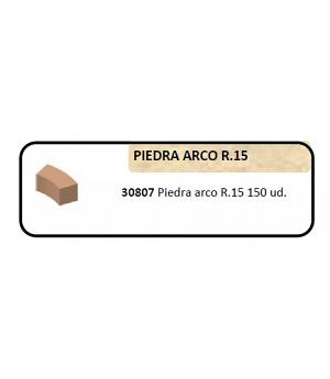 Keranova 30807. Piedra arco R. 15. Bolsa 150 unidades. Color rojizo anaranjado