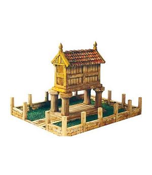 Oferta CUIT 3631- Kit maqueta piedra cerámica hórreo gallego