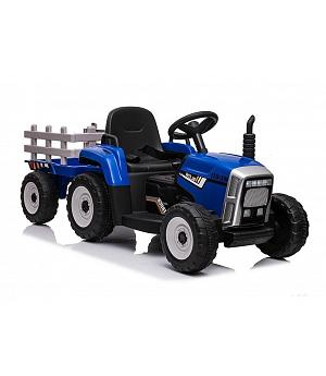 Tractor Eléctrico Infantil Con Remolque XMX611, 12v, Mando RC, Color Azul  - LE5335
